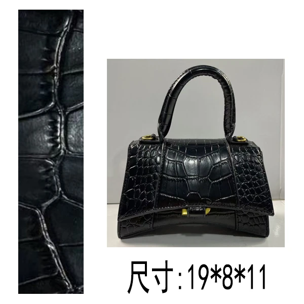 PG838 24新款经典小号鳄鱼纹鎏金沙漏包时尚百搭单肩手提斜挎包