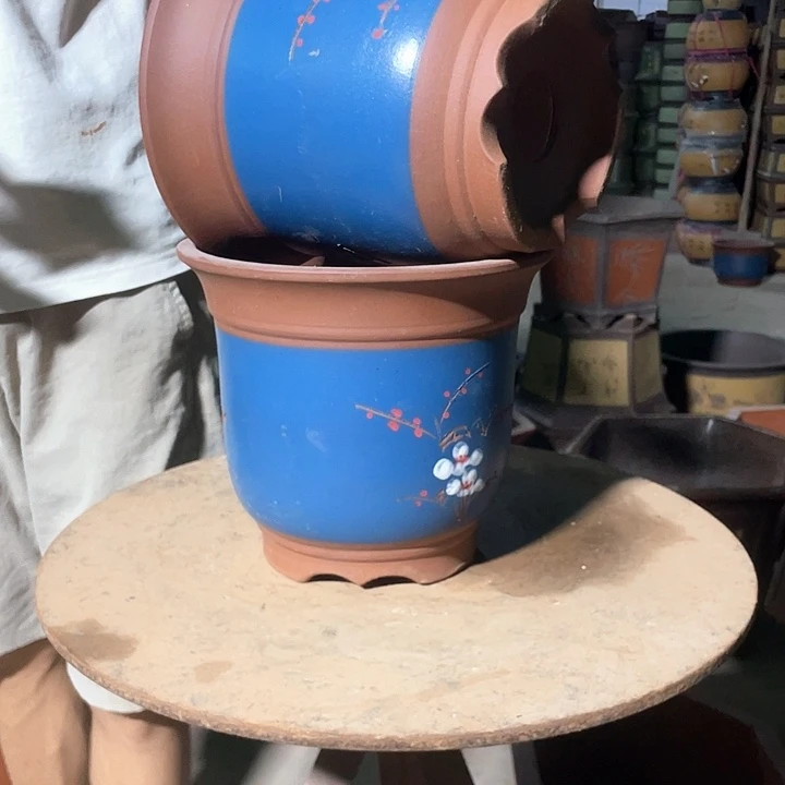 蓝色点彩金钟22-22