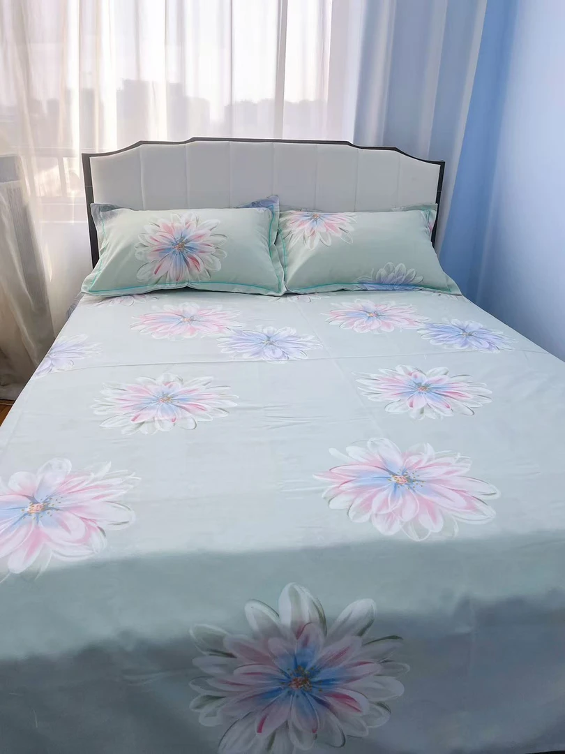 山东老粗布床单2*2.45 加厚密实贴身透气【繁花似锦】