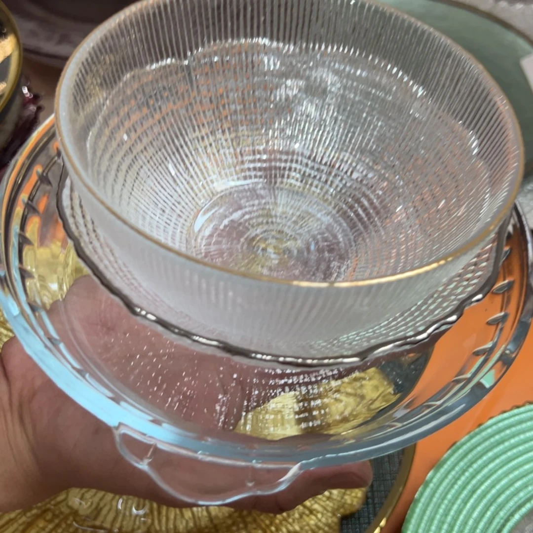 菠***蜜水晶玻璃外贸餐具