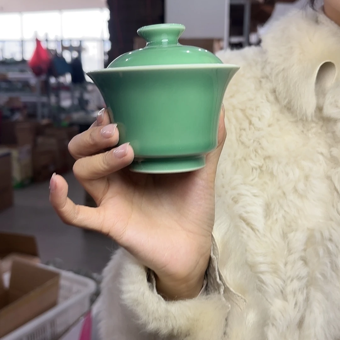 龙泉云间青瓷小米茶器