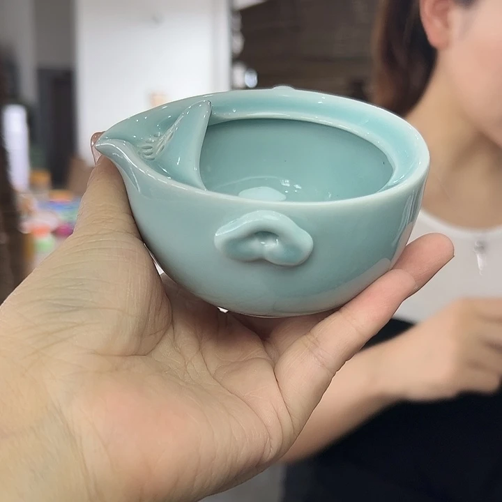 龙泉云间青瓷小米茶器