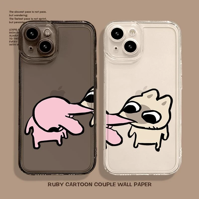 情侣手机壳适用苹果15/14promax暹罗厘普新款iPhone13/12mini秀珍