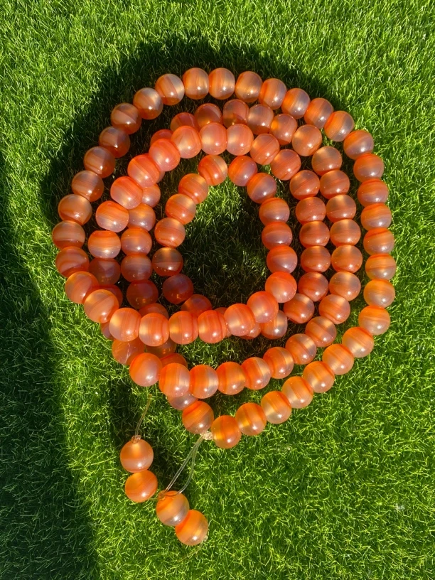 玛瑙苹果珠108粒