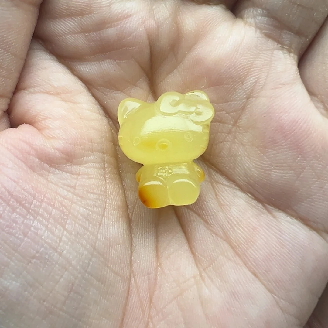 琥珀未镶嵌珠宝奇石Kt 打孔不退换