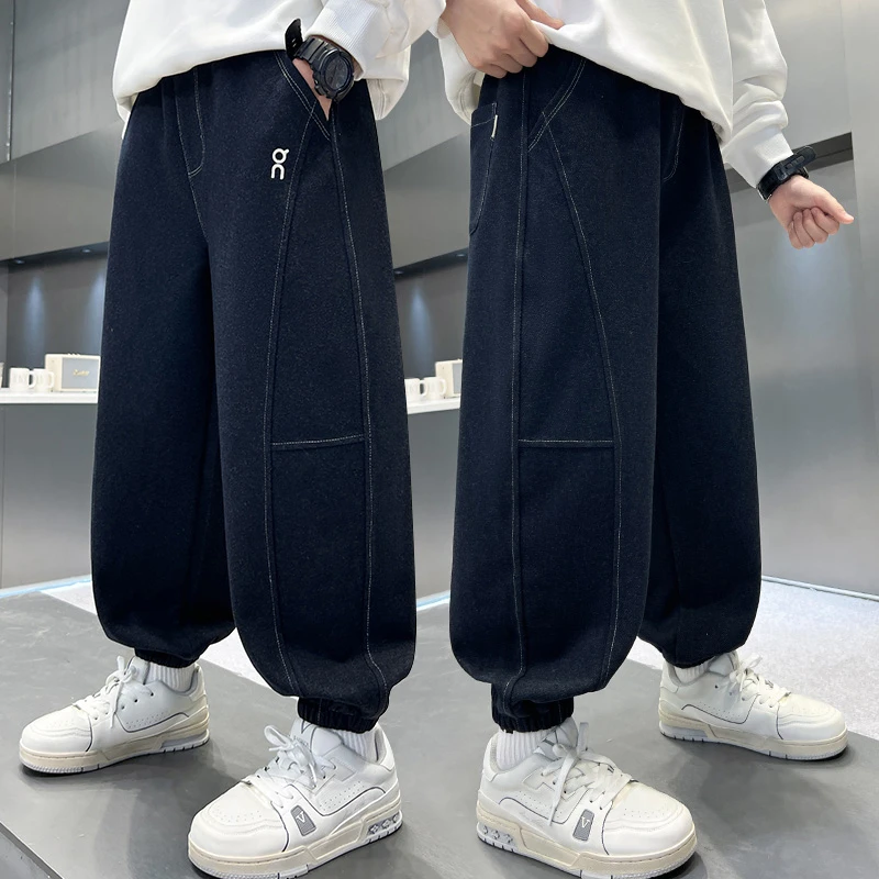 男童裤子早秋2025新款儿童秋季运动裤中大童长裤男孩款潮酷痞帅风