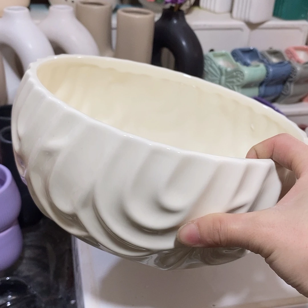 杯子陶盆有孔 瑕疵介意勿拍