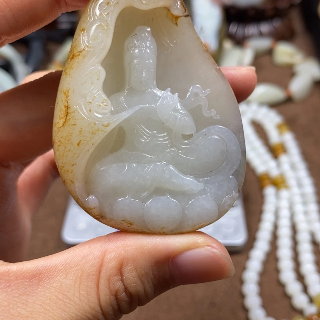 山***哥和田玉未镶嵌挂件