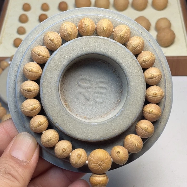 凤眼菩提手串老树单仓厚皮壳