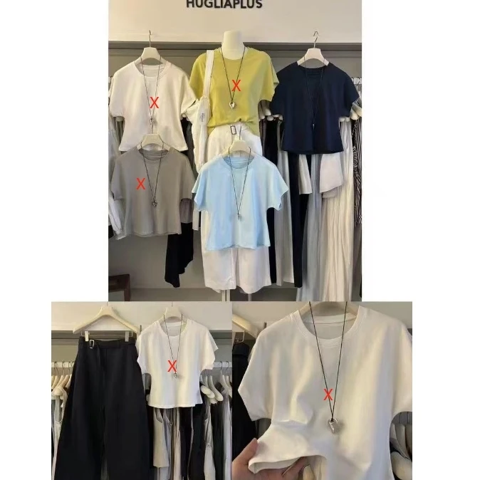 6261#灰姑娘#『清爽夏日感』休闲简约百搭上衣（福利）