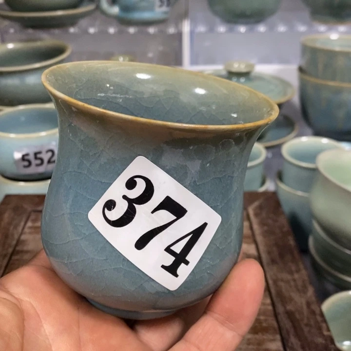 杯子瓷原矿釉原产地汝瓷微瑕