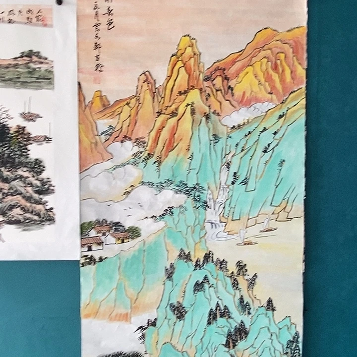 国画谢吉桥老师四尺手绘作品