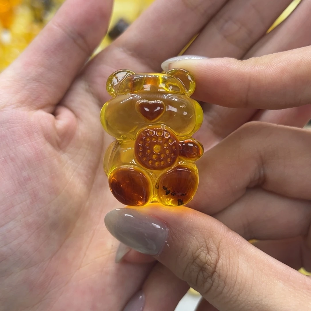 琥珀颈饰未镶嵌天然琥珀
