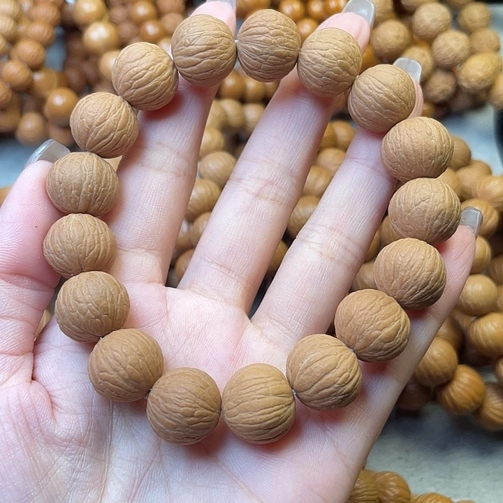 财***体手串猴头核桃凤羽原皮原色
