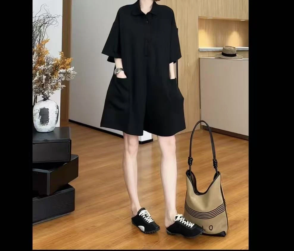 2025夏季新款休闲纯色显瘦云朵连体衣