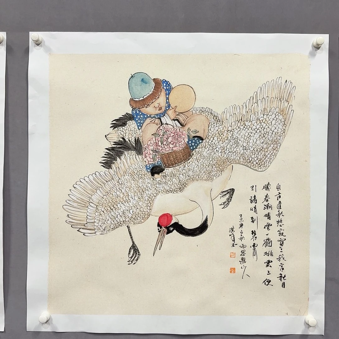 国画亲笔手绘放心去藏