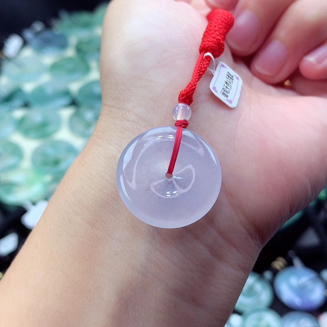 翡翠未镶嵌颈饰编号21-尺寸22.6/5