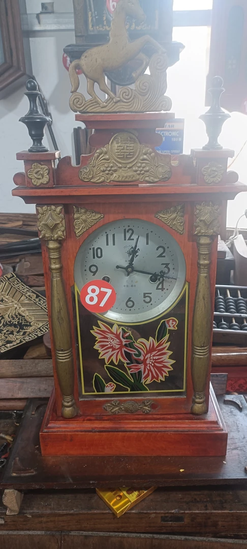 民俗座钟，马头座钟，87号