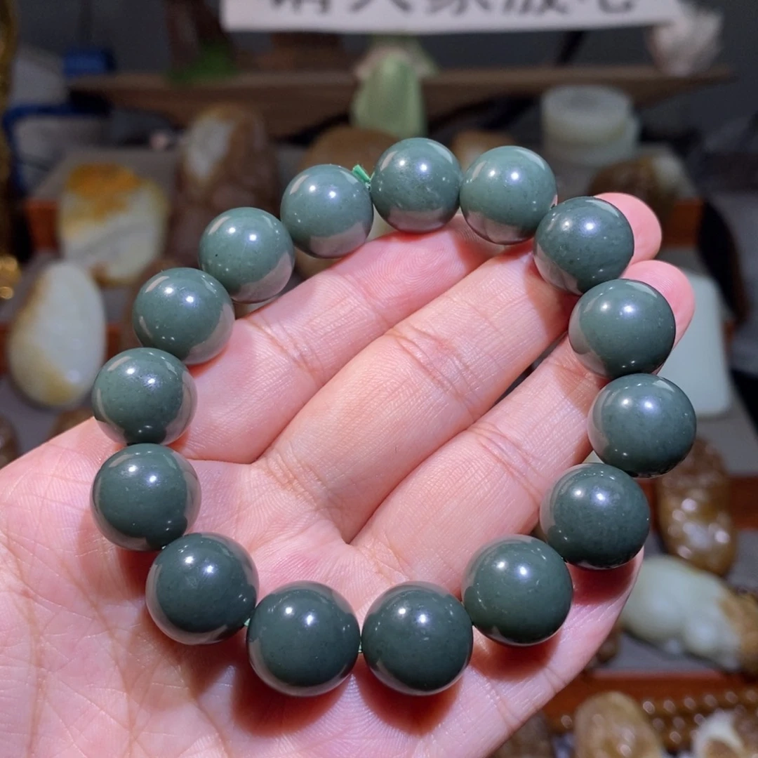 未镶嵌手串和田玉（青玉）卡14