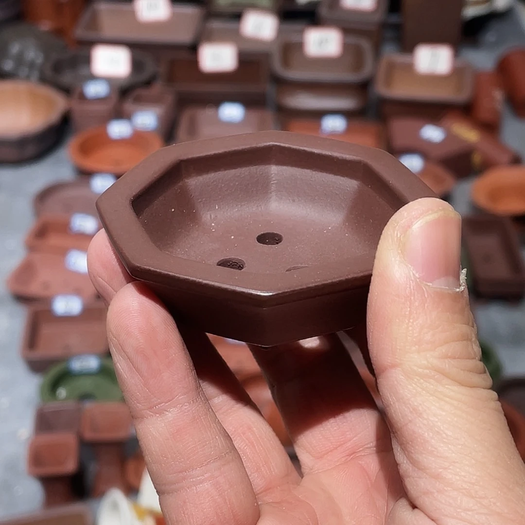 紫砂紫砂小盆瑕5.5*1.5