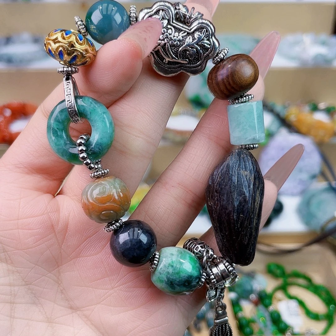 翡翠未镶嵌手链手链