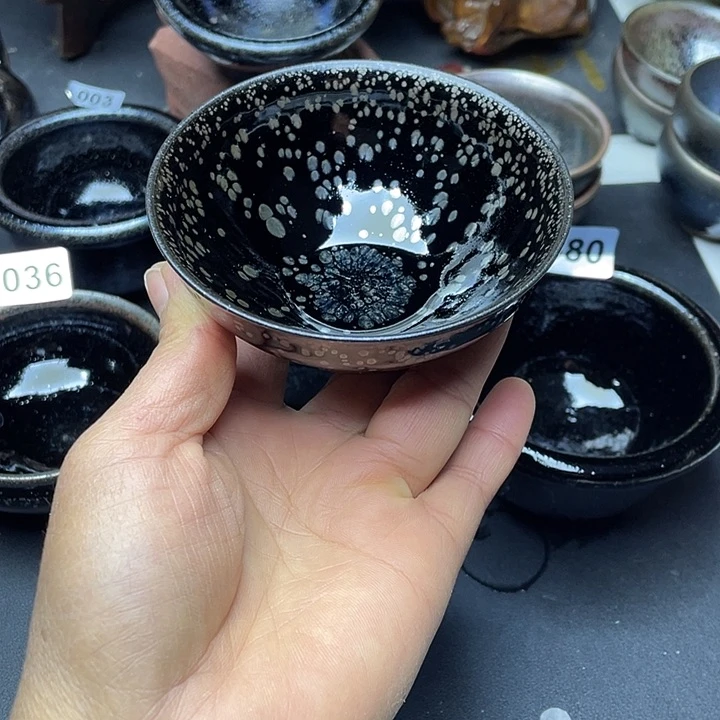 茶盏老货电烧非遗传承高铁胎茶盏高端束口建盏