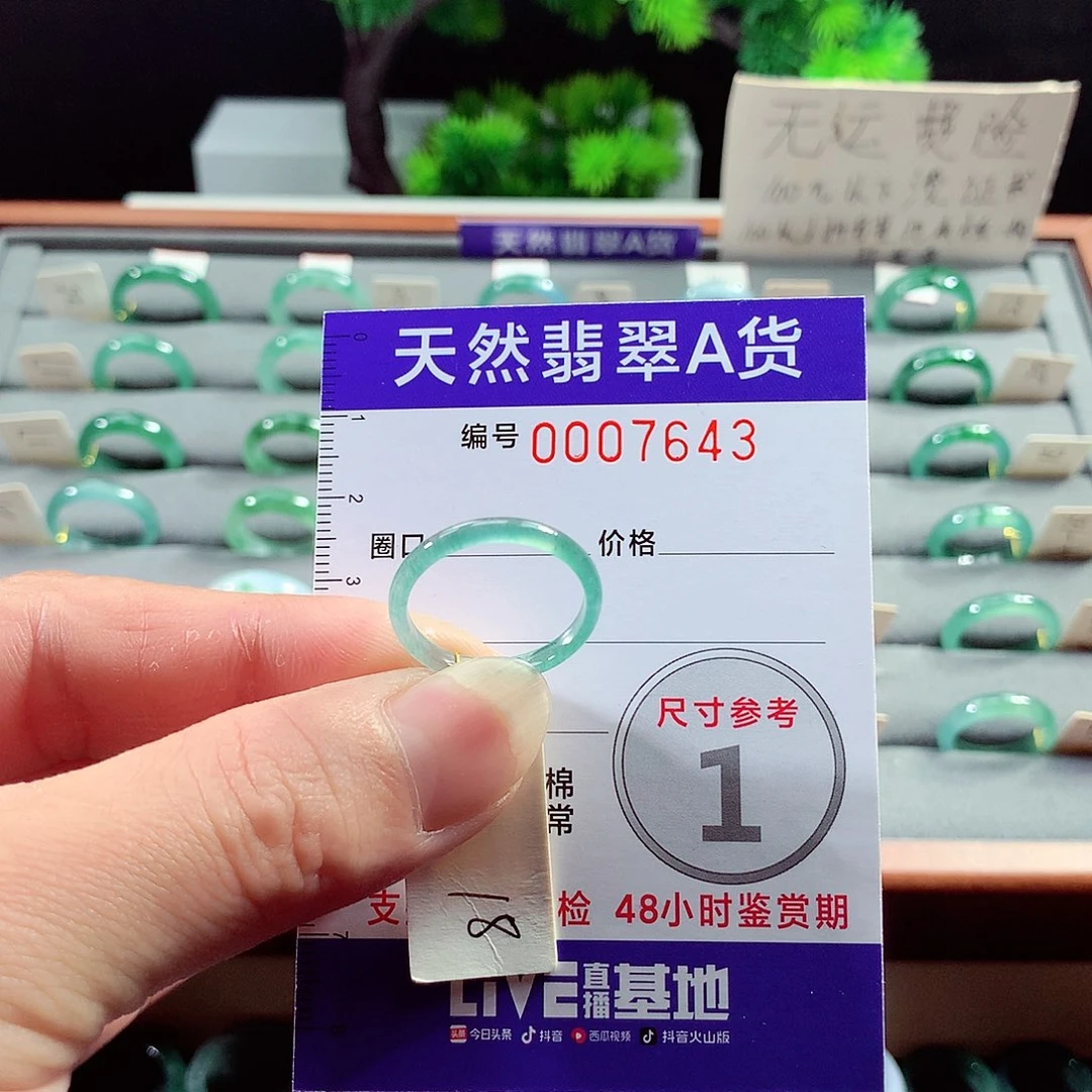 翡翠戒指未镶嵌18号