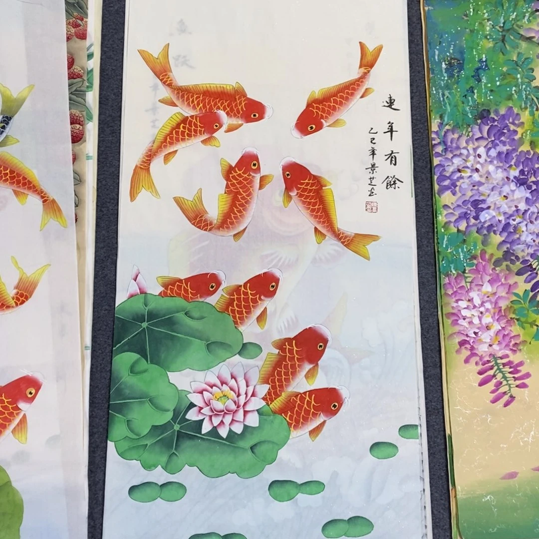 国画尺寸100✖️50三尺手绘画