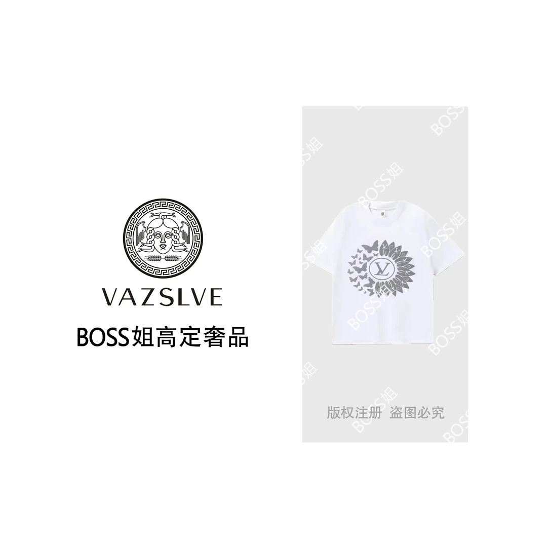 【VAZSLVE】2025重磅纯棉短袖时尚百搭款圆领T恤HLf3-温变V