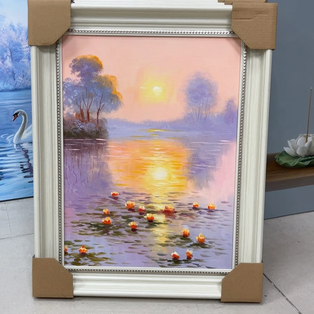 手工手绘精品油画内框30+40厘米