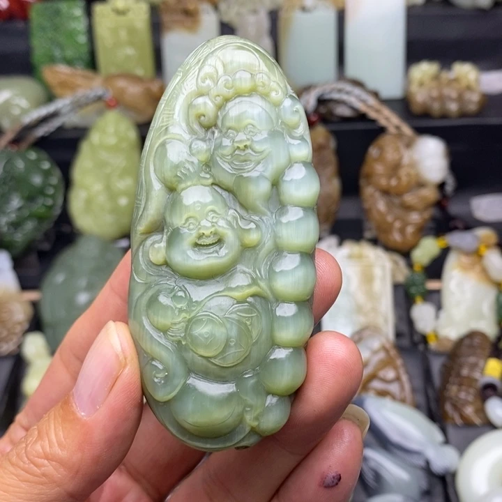 和田玉未镶嵌颈饰