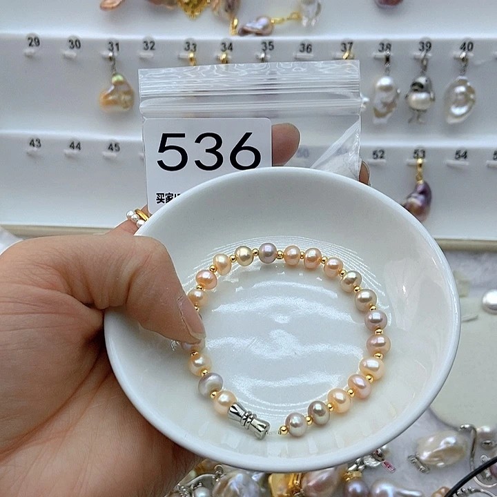 淡水珍珠颈饰银S925镶嵌