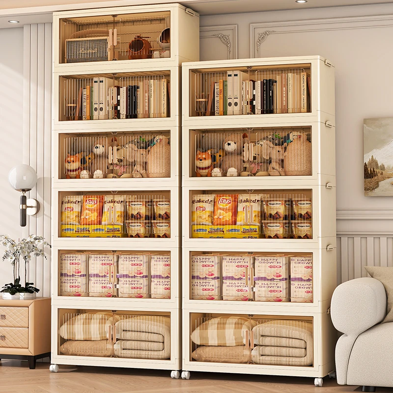 【加高184cm】XHZ 3定制D款大容量简易安装可折叠多功能展示柜