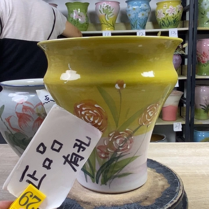 景德镇高温陶瓷花盆