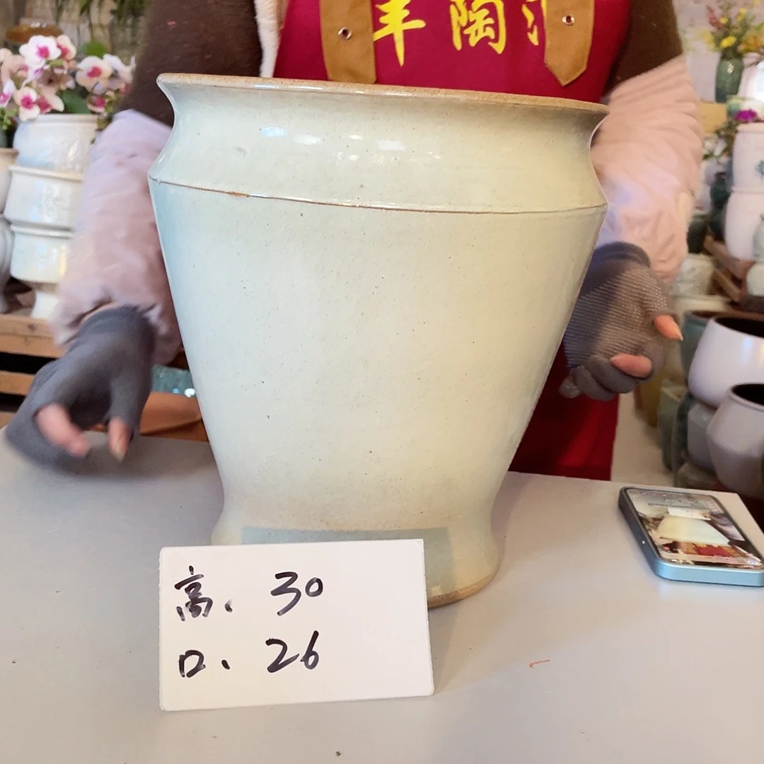 紫砂花盆高度30口径26