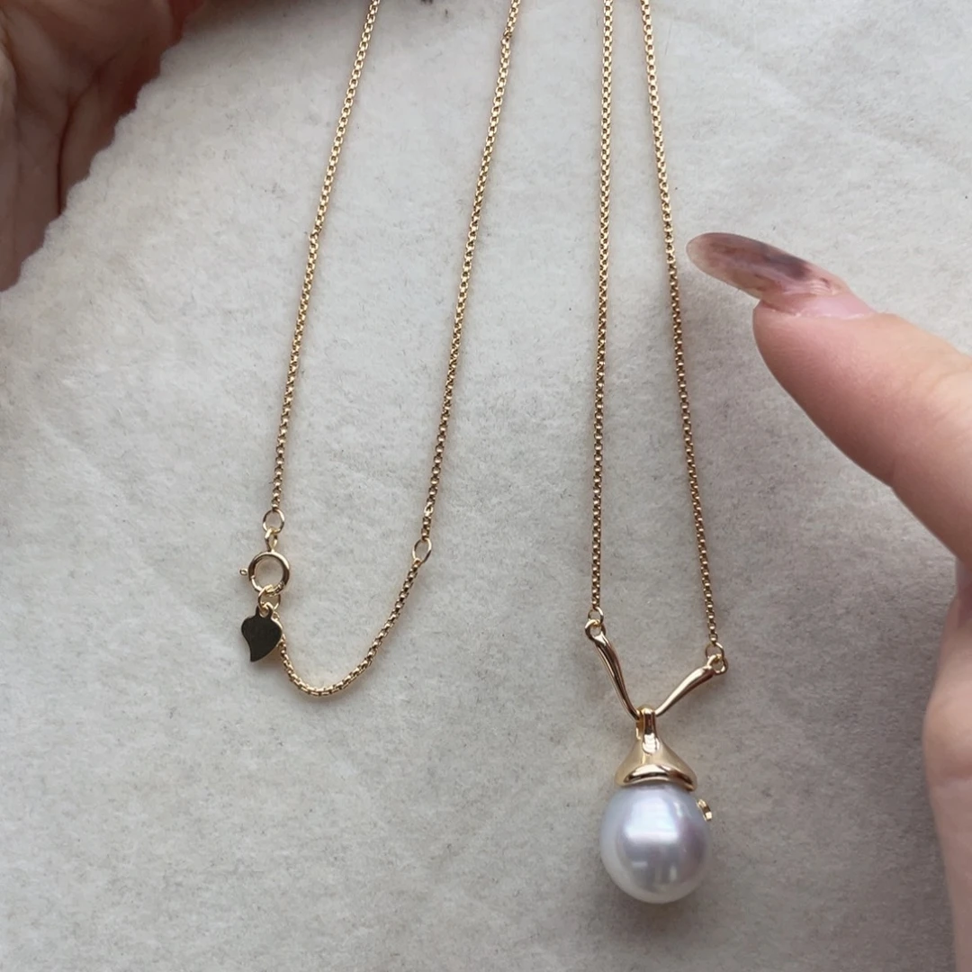 海水珍珠银S925镶嵌颈饰Q61