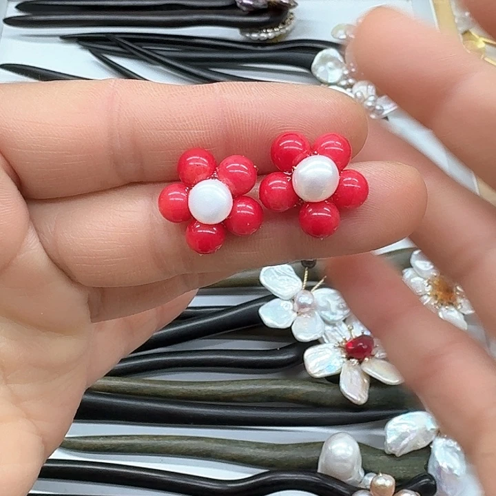 淡水珍珠甜美银S925镶嵌