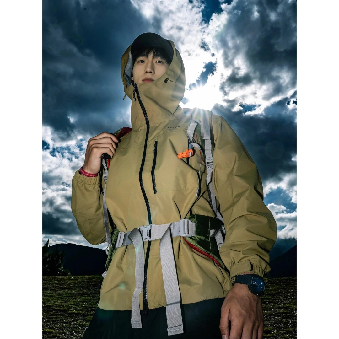 德国褐色冲锋衣外套女2025新款户外三合一防风防水防晒徒步登山服
