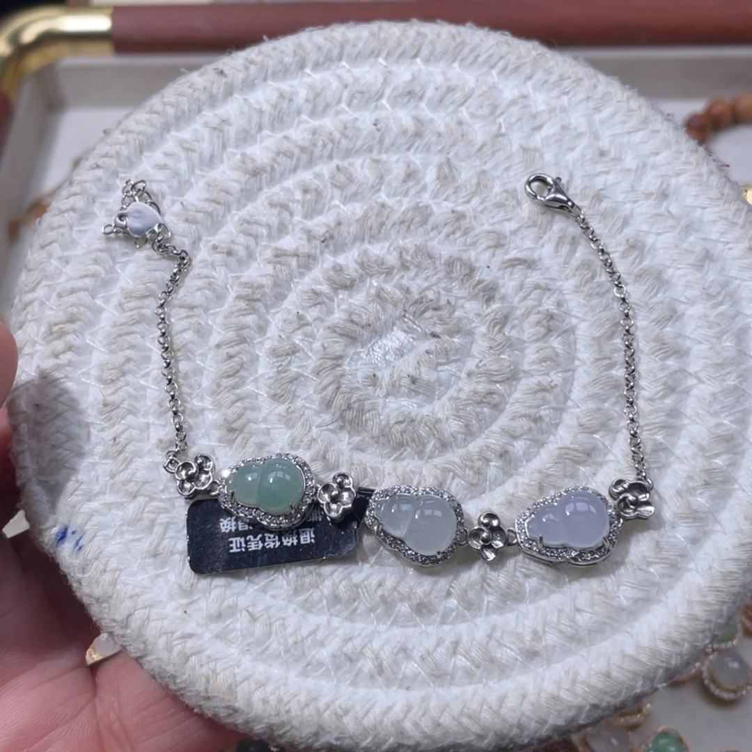 翡翠银S925镶嵌颈饰