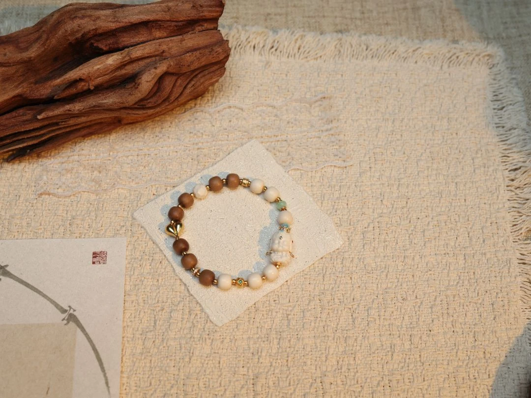 猛犸牙手串S925多样性发一，编号S1202