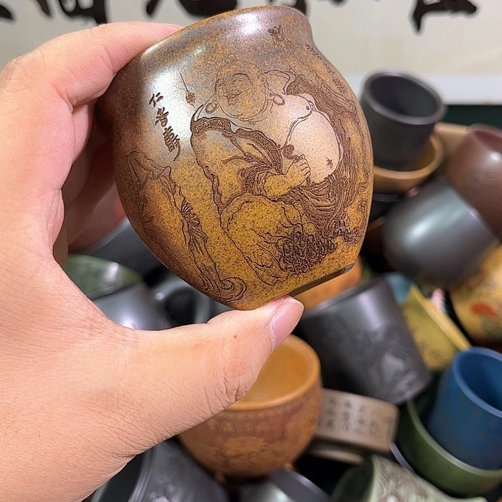 茶杯紫砂全手工紫砂主人杯