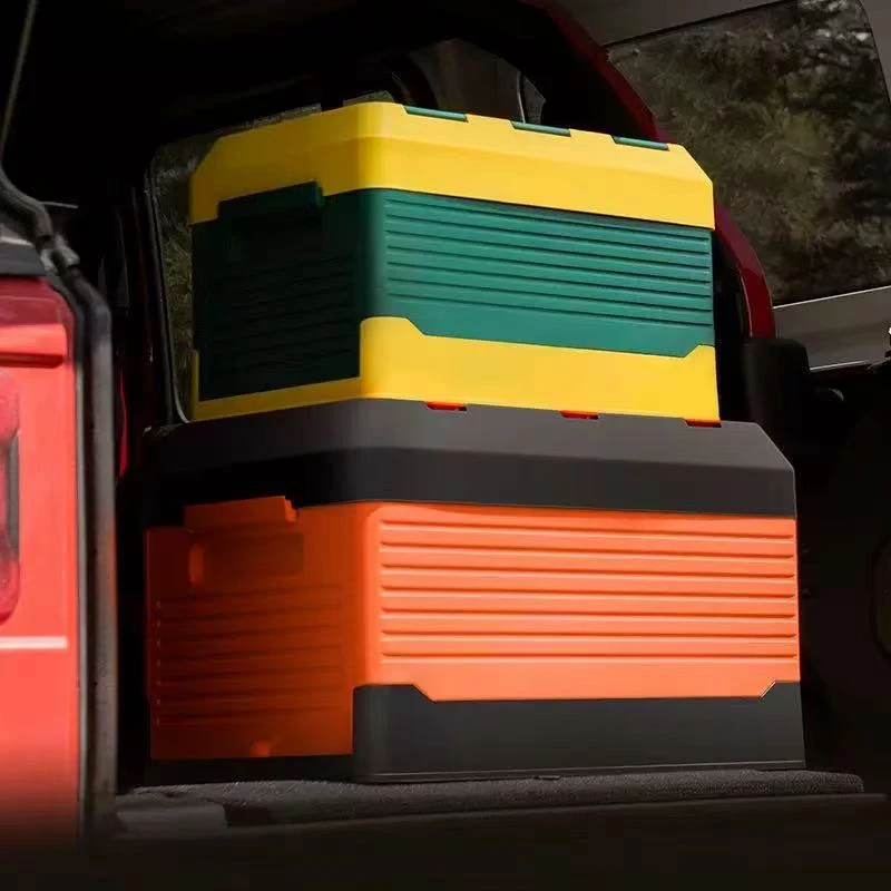 新疆包邮-大号大容量加厚汽车收纳箱车载后备储物整理箱