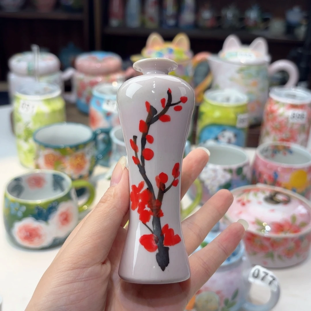 景德镇手绘高温釉下彩陶瓷茶具