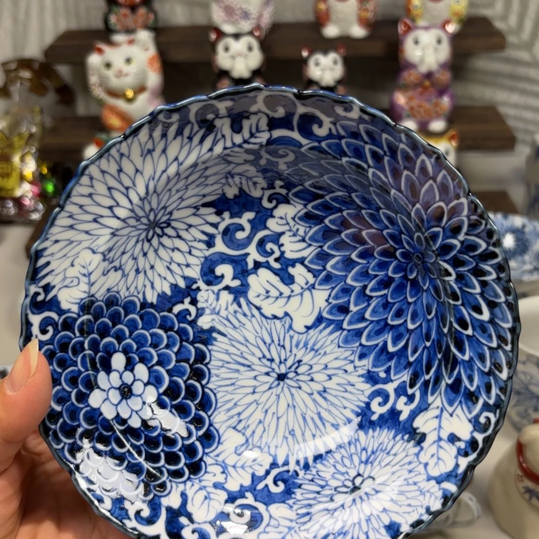 瓷上田千椿 大钵。