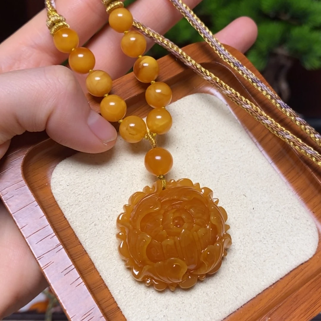 【闪购商品】蜜蜡颈饰未镶嵌项链