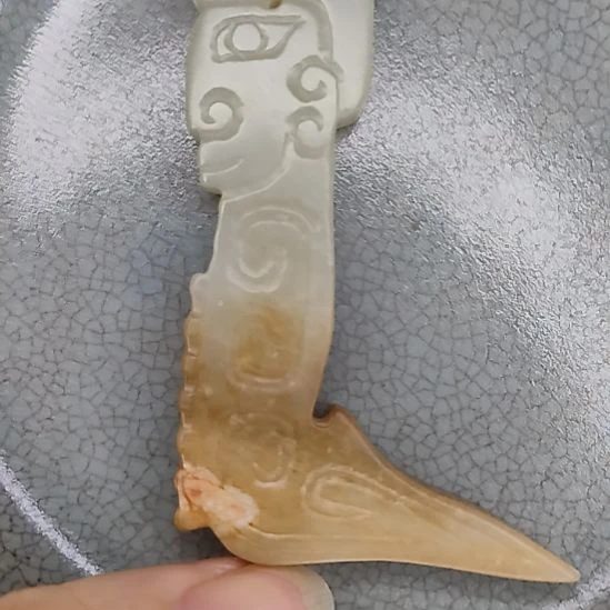 摆件开片瓷器瓷片摆件