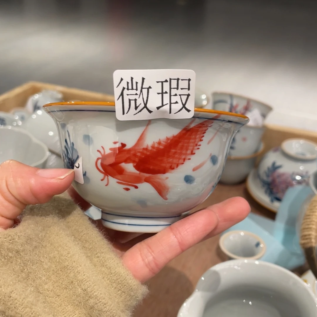 有瑕釉下彩纯手绘