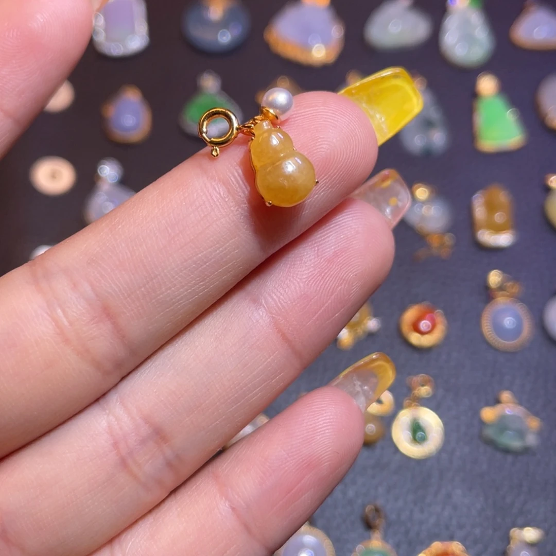 翡翠银S925镶嵌颈饰