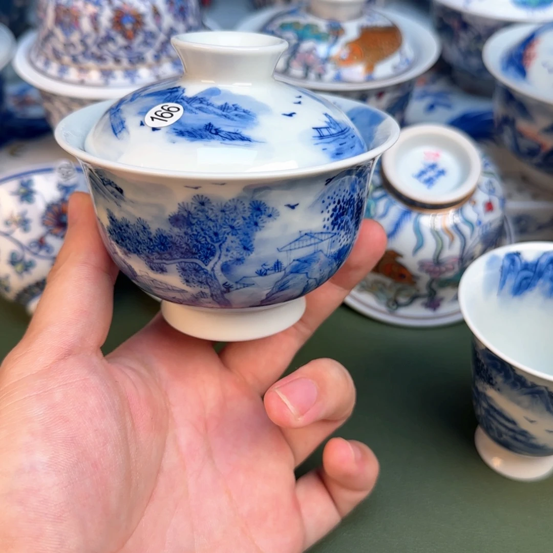 彦祖纯手工手绘茶具166