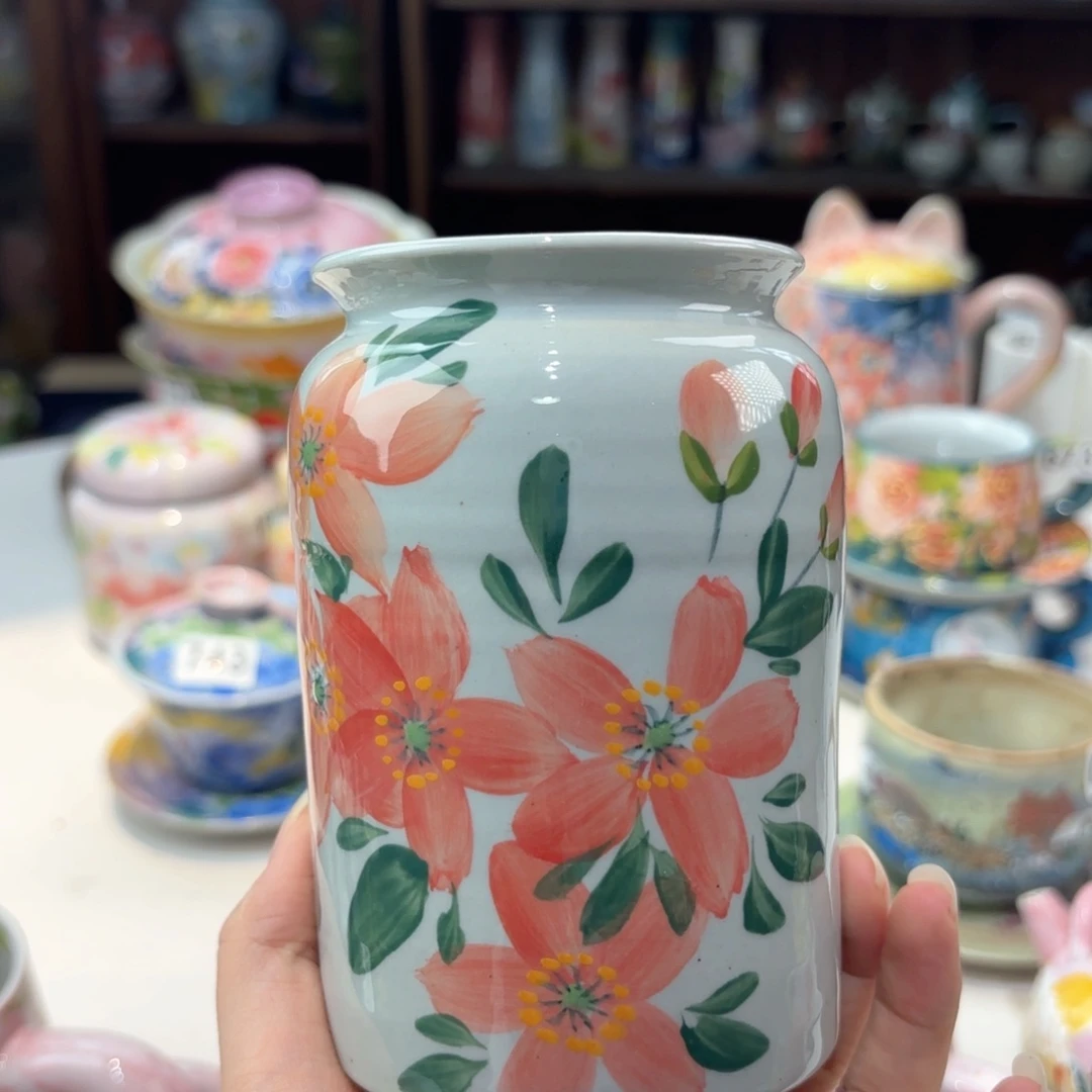 景德镇手绘高温釉下彩陶瓷茶具